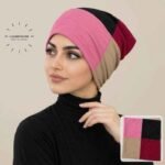 Woman wearing 4 color Hijab Cap | Comfortable hijab under cap accessory. BY CLOTHIFYDOTPK