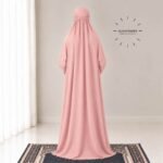 Woman Wearing full length Arabic Style Namaz Chadar While Standing for Salah Prayer. BY CLOTHIFYDOTPK