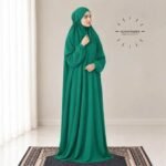 Woman Wearing full length Arabic Style Namaz Chadar While Standing for Salah Prayer. BY CLOTHIFYDOTPK