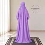 Woman Wearing full length Arabic Style Namaz Chadar While Standing for Salah Prayer. BY CLOTHIFYDOTPK