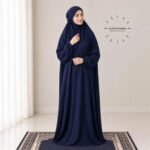 Woman Wearing full length Arabic Style Namaz Chadar While Standing for Salah Prayer. BY CLOTHIFYDOTPK