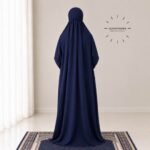 Woman Wearing full length Arabic Style Namaz Chadar While Standing for Salah Prayer. BY CLOTHIFYDOTPK