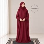 Woman Wearing full length Arabic Style Namaz Chadar While Standing for Salah Prayer. BY CLOTHIFYDOTPK