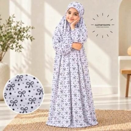 Soft printed Kids Arabic Namaz Chadar with full coverage. BY CLOTHIFYDOTPK