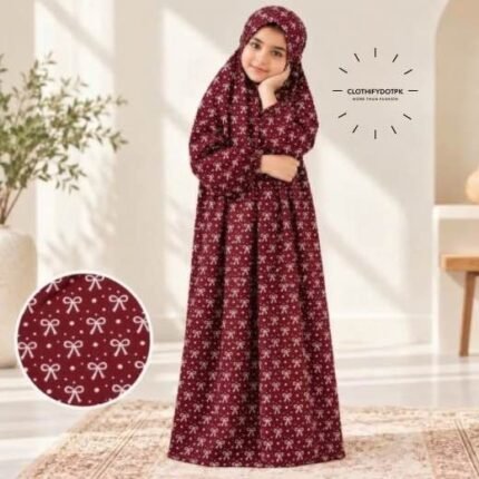 Soft printed Kids Arabic Namaz Chadar with full coverage. BY CLOTHIFYDOTPK