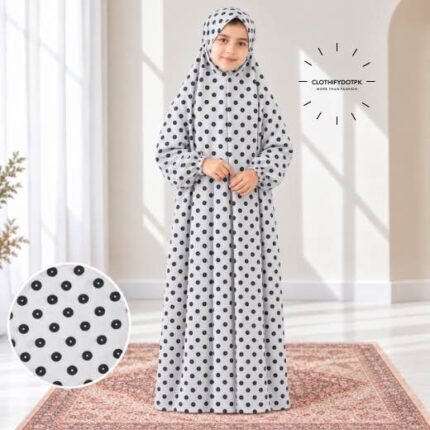 Soft printed Kids Arabic Namaz Chadar with full coverage. BY CLOTHIFYDOTPK