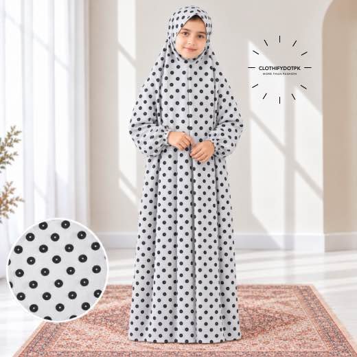 Kids Arabic Namaz Chadar (5-8Yrs) - 21 Soft printed Kids Arabic Namaz Chadar with full coverage. BY CLOTHIFYDOTPK
