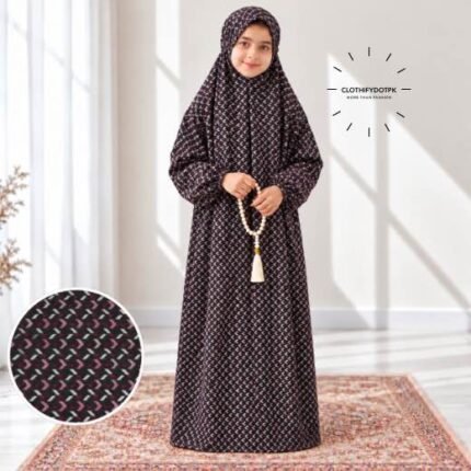 Soft printed Kids Arabic Namaz Chadar with full coverage. BY CLOTHIFYDOTPK