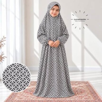 Soft printed Kids Arabic Namaz Chadar with full coverage. BY CLOTHIFYDOTPK
