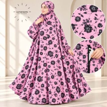 Woman wearing Winter Namaz Chadar for ladies | By Clothifydotpk