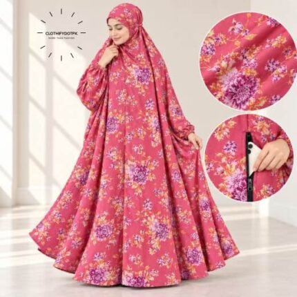 Woman wearing Winter Namaz Chadar for ladies | By Clothifydotpk