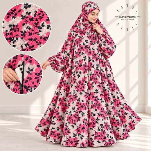 Winter Namaz Chadar-9635 - 15 Woman wearing Winter Namaz Chadar for ladies | By Clothifydotpk