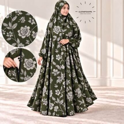 Woman wearing Winter Namaz Chadar for ladies | By Clothifydotpk