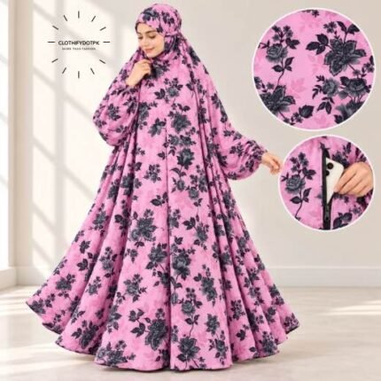 Woman wearing Winter Namaz Chadar for ladies | By Clothifydotpk