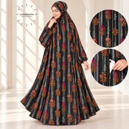 Woman wearing Winter Namaz Chadar for ladies | By Clothifydotpk
