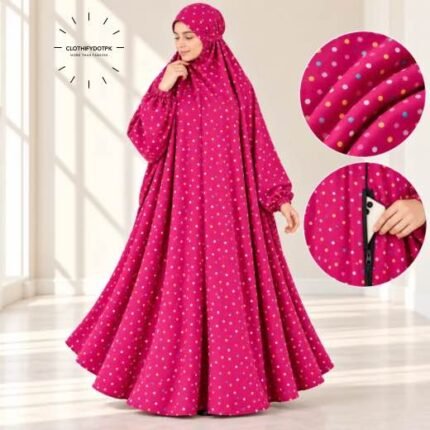 Woman wearing Winter Namaz Chadar for ladies | By Clothifydotpk