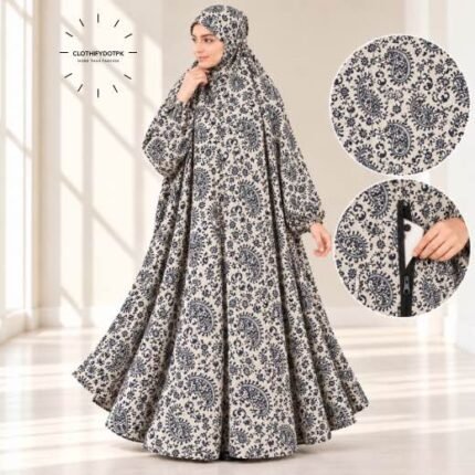 Woman wearing Winter Namaz Chadar for ladies | By Clothifydotpk