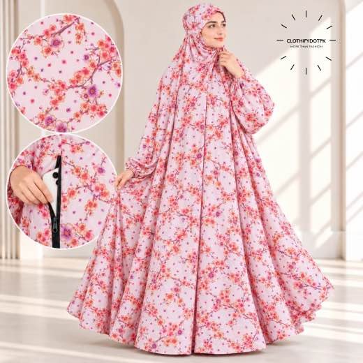Winter Namaz Chadar-9636 - 26 Woman wearing Winter Namaz Chadar for ladies | By Clothifydotpk
