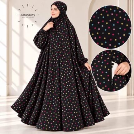 Woman wearing Winter Namaz Chadar for ladies | By Clothifydotpk