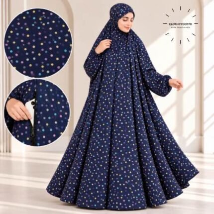 Woman wearing Winter Namaz Chadar for ladies | By Clothifydotpk