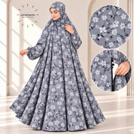 Woman wearing Winter Namaz Chadar for ladies | By Clothifydotpk