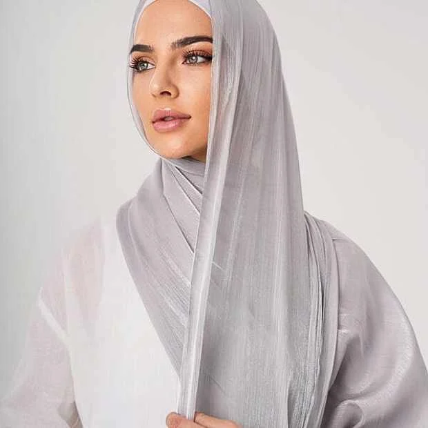 Organza Silk Hijab_92818 Organza Silk Hijab Clothifydotpk